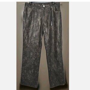 Nova Men Marley Wash straight pants size 32 x 32 PU leather (faux leather)